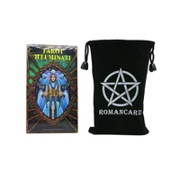 2022 hot sell tarot cards illuminati deck for beginners with pdf guidebook mysterious fable leisure table game support wholesale