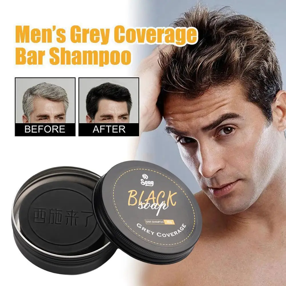 

Shampoo Bar Bar Soap For Gray Hair For Men Hair Darkening Compressed Gray Hair Coverage Repair Gray Reverse Bar