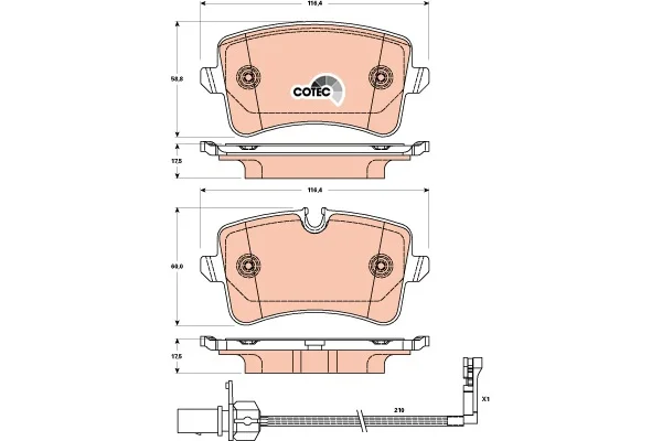 

Задний тормоз GDB1902 для BALATASI A6 (4 G2) A6 AVANT (4 G5) 2,8 FSI/FSI QUATTRO/tdi