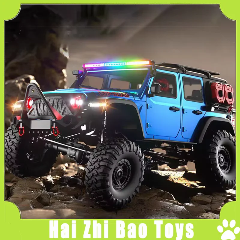 Фото Новый Huangbo 1:10 R1011-r1014 Wrangler, полноразмерная модель автомобиля с дистанционным управлением, высокоскоростной внедорожный игрушечный автомобиль для скалолазания, обновление Hb №1