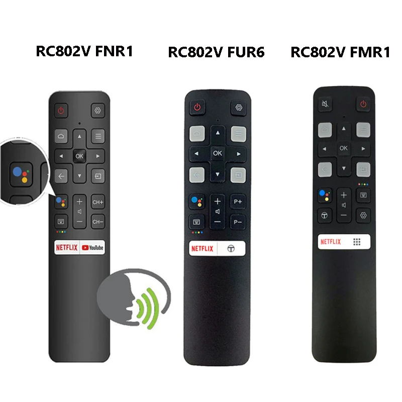Оригинальный пульт дистанционного управления для TCL LCD TV, RC802V FNR1 49P30FS 65P8S RC802V FMR1 c715 65p815 RC802V FUR6 43 P715 43A423 43 P615