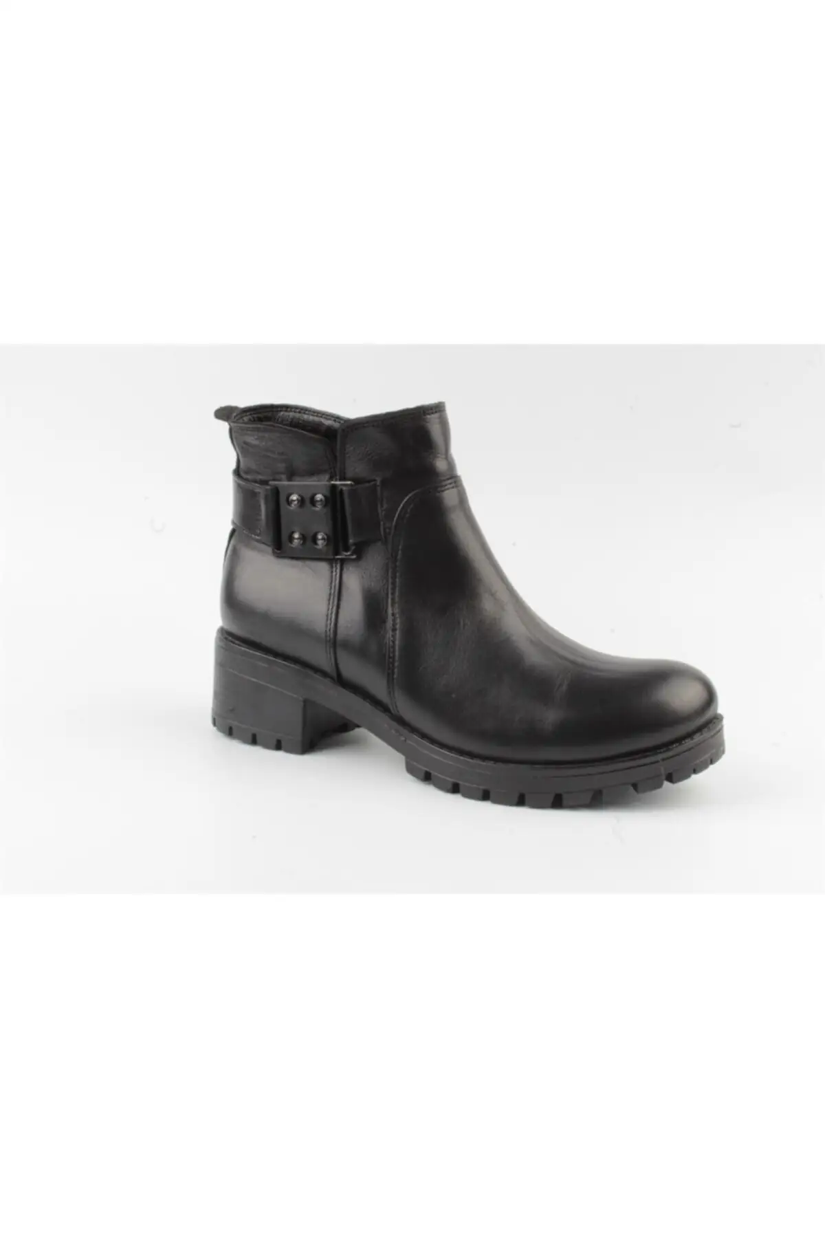 

Women's Black Buckle Detail Boat Sc528