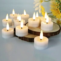 led tea light 24pcs flameless led flickering candles lights battery powered for party wedding birthday home decoration candles