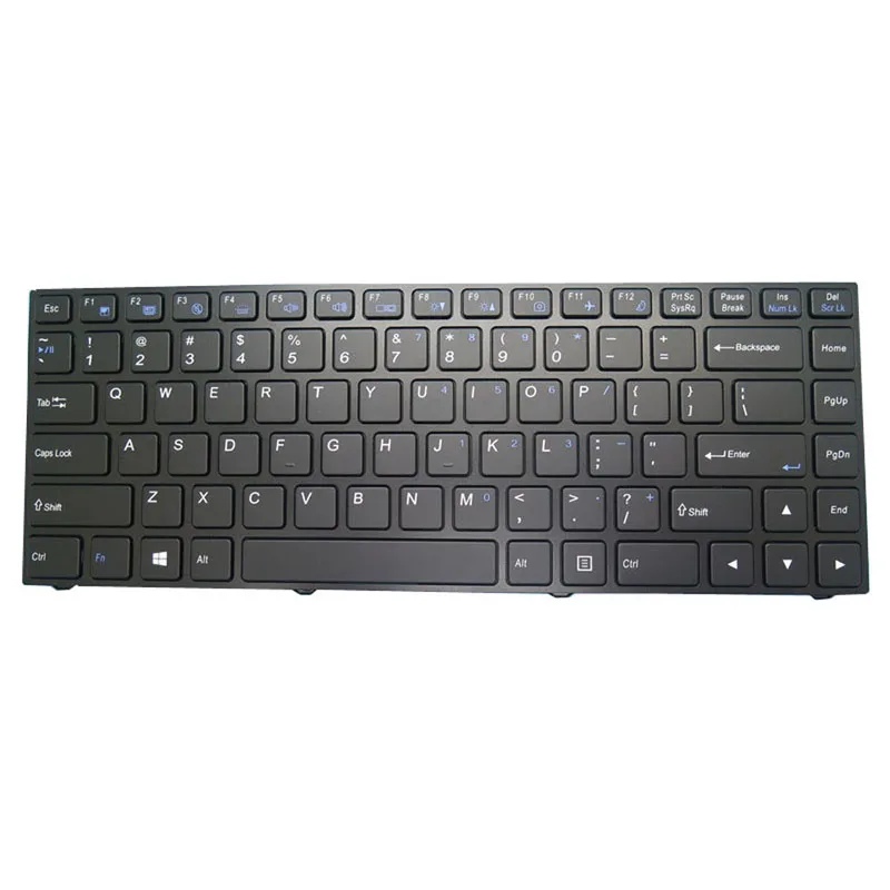 Клавиатура ноутбука без подсветки для AVADirect N130BU QS английская американская черная