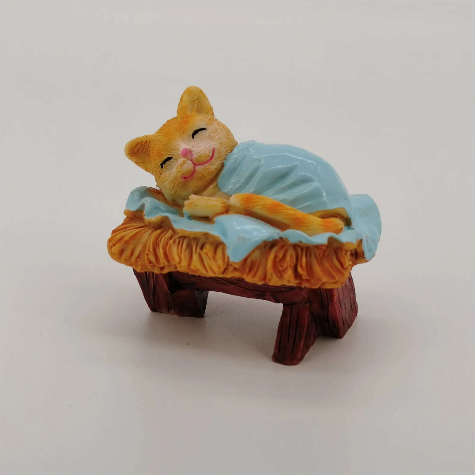 

6Pcs Cat Religious Nativity Manger Group Resin Crafts Christmas Gift Jesus Birth Kitten Ornaments Collection Desk Decor Animal