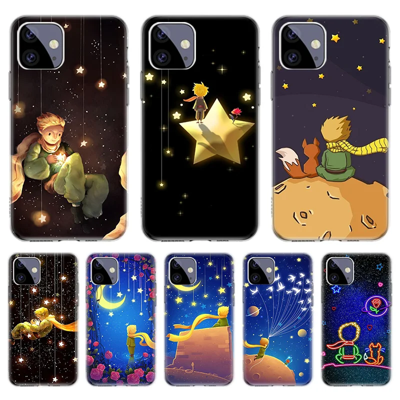 

Art Little Prince Luxury Case For Iphone 11 12 Pro Max 13 7 8 Plus XR XS X 12 Mini 6 6S SE 2020 SE2 Cover Shell Funda Coque