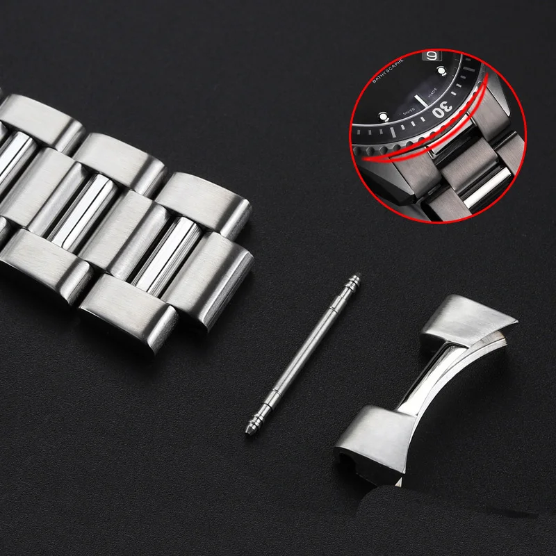 Высококачественный твердый браслет из нержавеющей стали для часов Blancpain 50 поиск