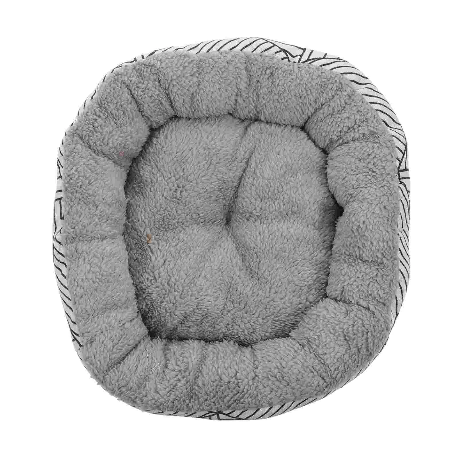 

Pet Bed Dog Sleeping Puppymat Pad Lamb Fleece Kennel Mats Cushion Compact Indoor Comfortable House Cartoon Plush Pads Blankets