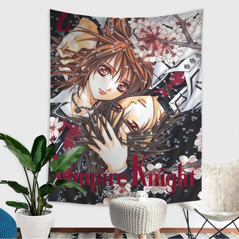 Vampire Knight Hanging Bohemian Tapestry Japanese Wall Anime Kawaii Room Decor
