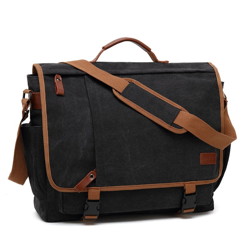 European and American Style Large-capacity Shoulder Bags Men's Canvas Cross-Body for Girls and Boys School Pack Free Shipping