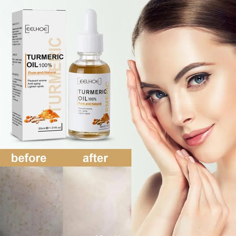 

1~5PCS Remove Dark Spots Turmeric Essential Oil Anti Wrinkle Face Serum Therapeutic Acne Shrink Pores Whitening Moisturizing