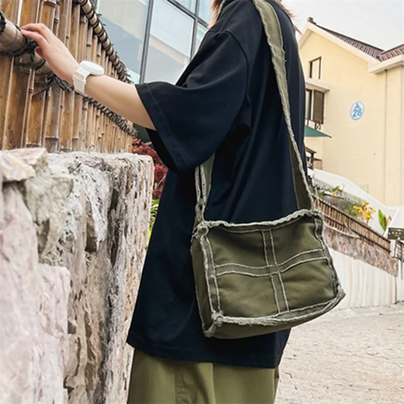 

Women's Vintage Shoulder Bags New Canvas Handbags Solid Travel Crossbody Bags Women's Casual Handbags