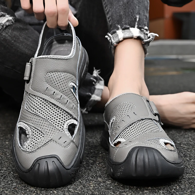 Прогулочные сандалии мужская летняя уличная одежда пляжный спорт и отдых новые с