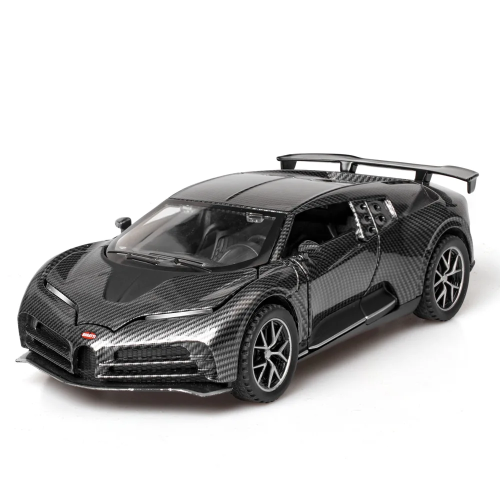 

1:32 Bugatti Centodieci Diecast Car Model Cool Black Alloy Auto Mobile Vehicle Sports Super Car A128