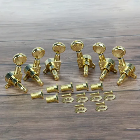 FLEOR 6 шт. золотые гитарные головки J05-GD-R3L3