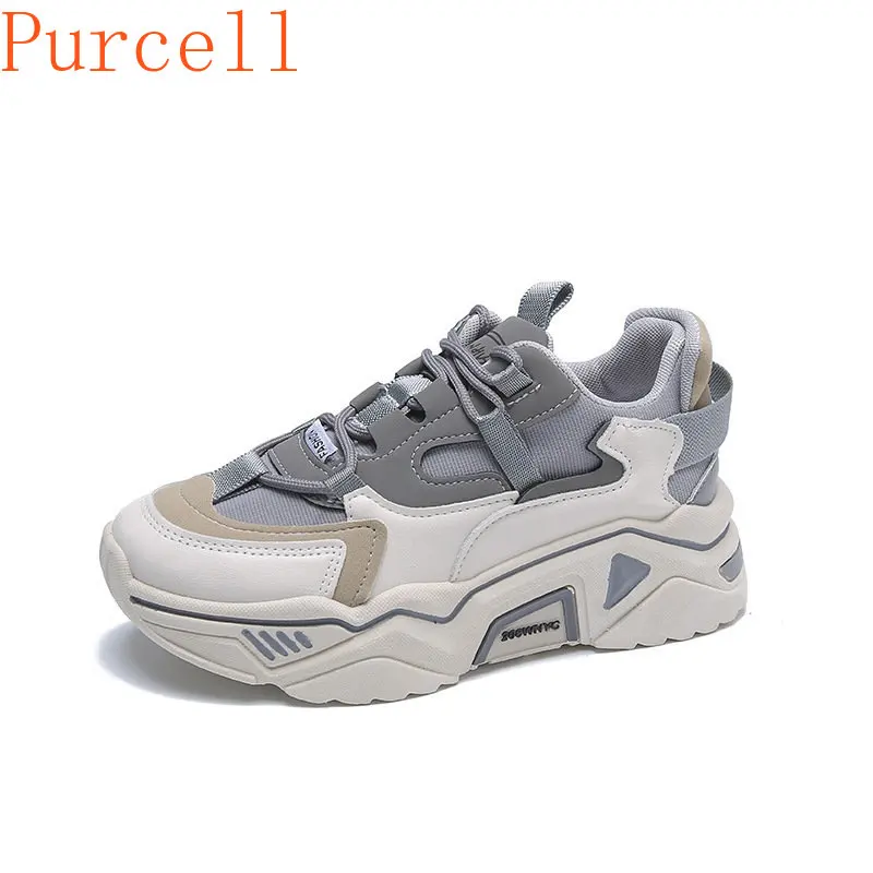 Women's heightened casual shoes sneakers 2023 new spring and autumn ladies running shoes