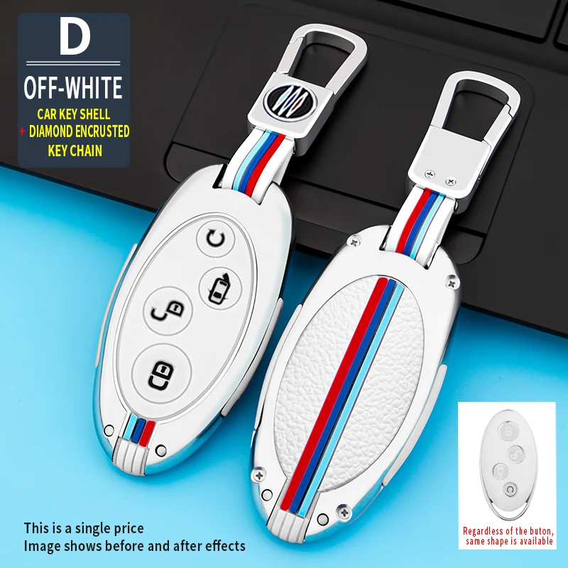 

Car Key Case Cover Shell Fob For BYD Song Max Yuan S7 Qin 80 Accessories Car-Styling Holder Shell Keychain Protection Zinc Alloy