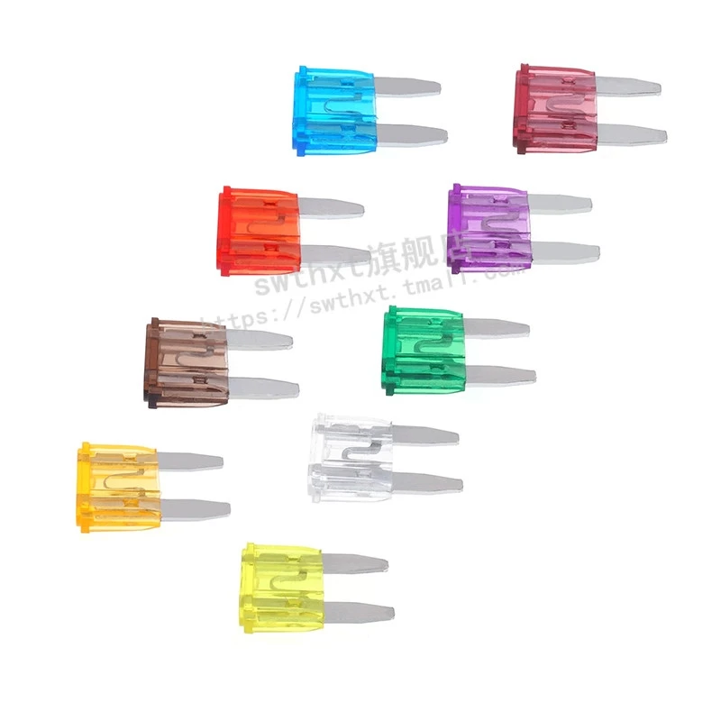 

10pcs Automobile fuse insert car mini, small medium 5A 10A 15A 20A 25A 30A 40A