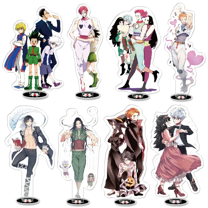 Аниме Hunter X акриловая модель на подставке Gon Freecss Killua Zoldyck Kurapika Hisoka экшн-фигурки