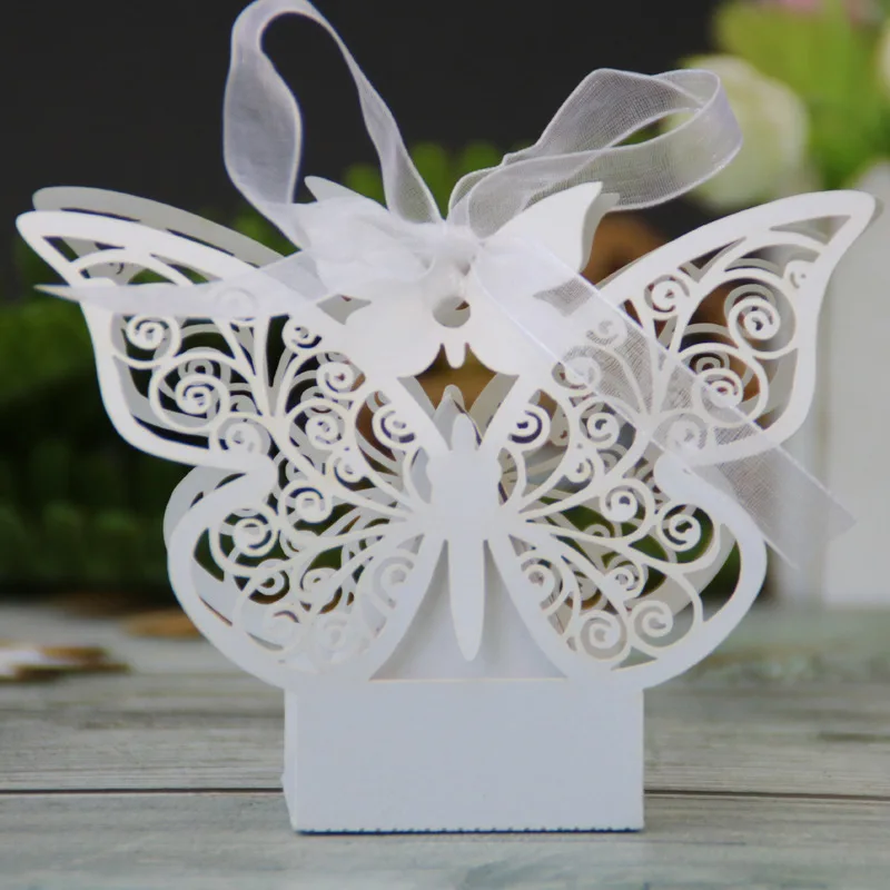 

50pcs Baby Shower Crossing Candy Dragees Box for Baptism Boy Girl Birthday First Communion Christening Wedding Table Decoration