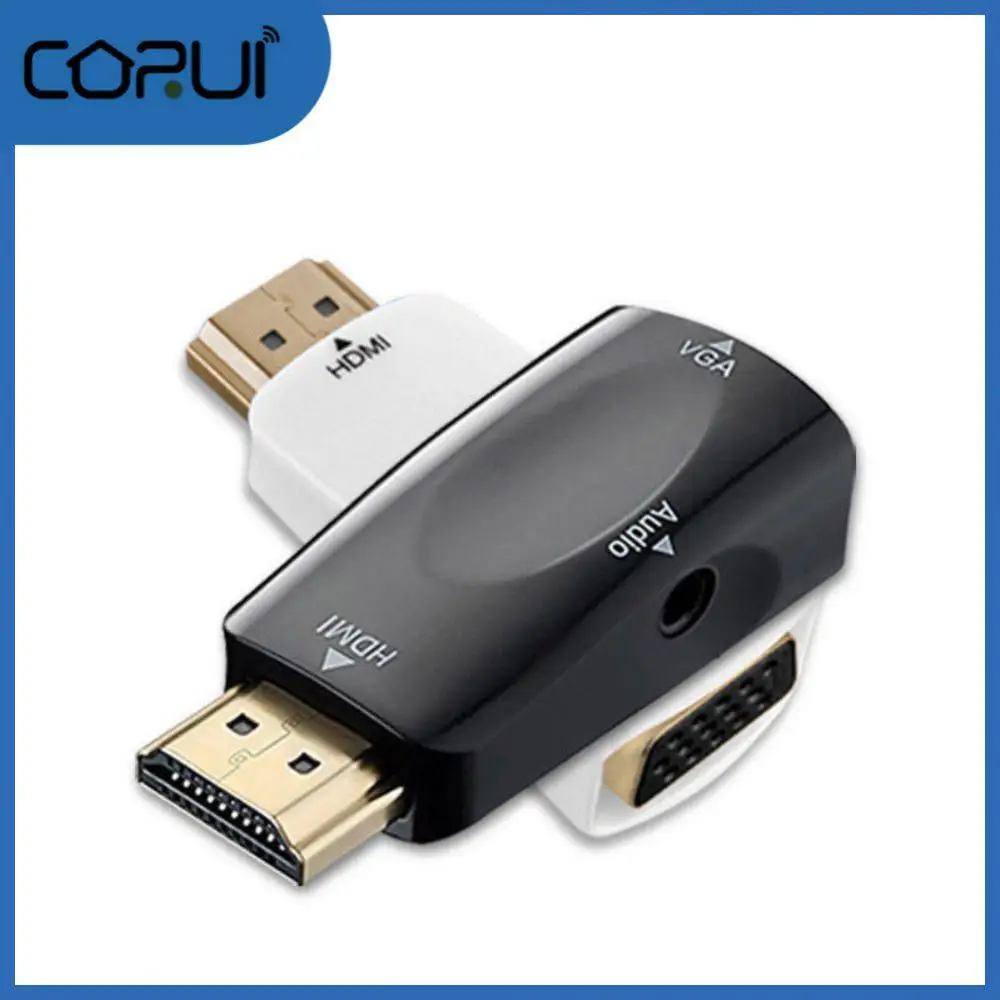 

Small HDMI-compatible To Vga Cable Hd 1080p 3.5 Mm Jack Audio Male To Famale Converter Adapter Digital-to-analog Converter