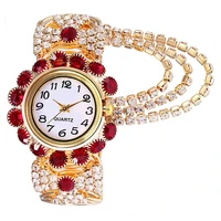 40hot rhinestone quartz watch shiny fashion stable performance bracelet watch for daily life
