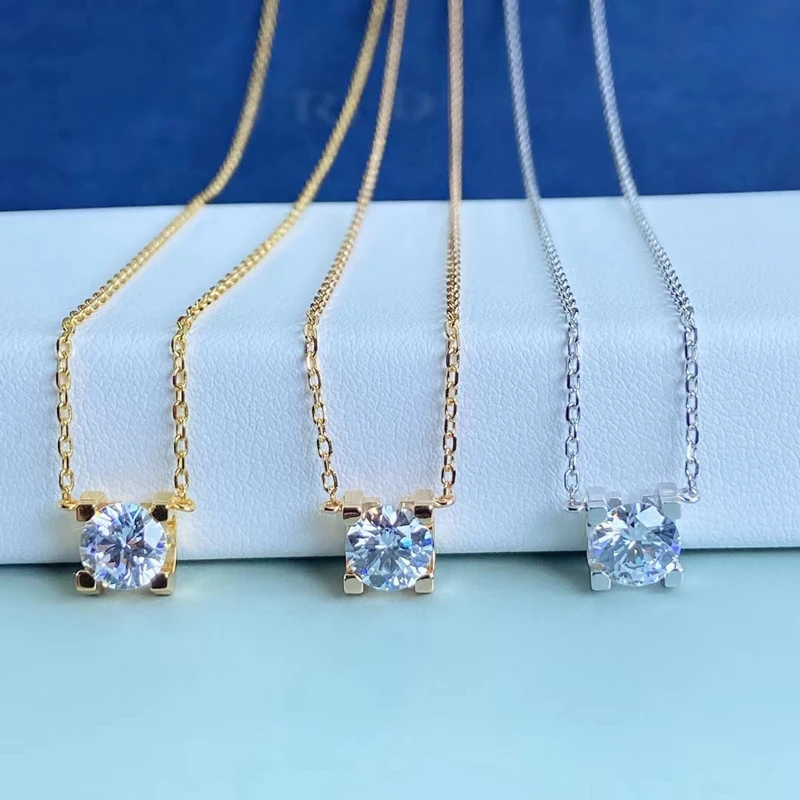 

925 sterling silver horn zircon pendant women's necklace light luxury simple exquisite jewelry fashion brand party gift