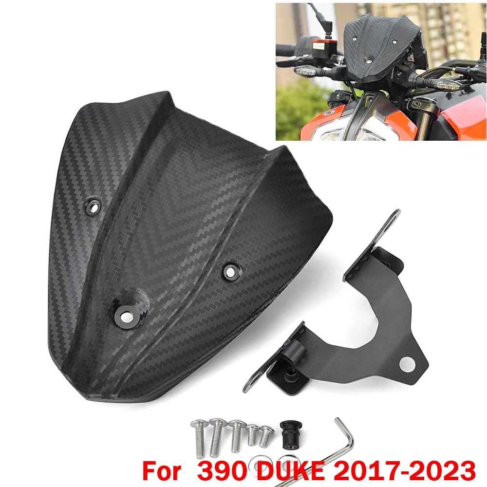 

Motorcycle Windscreen Windshield Covers Screen Motorbikes Deflector for KTM DUKE390 390 DUKE 2017 2018 2019 2020 2021 2022 2023