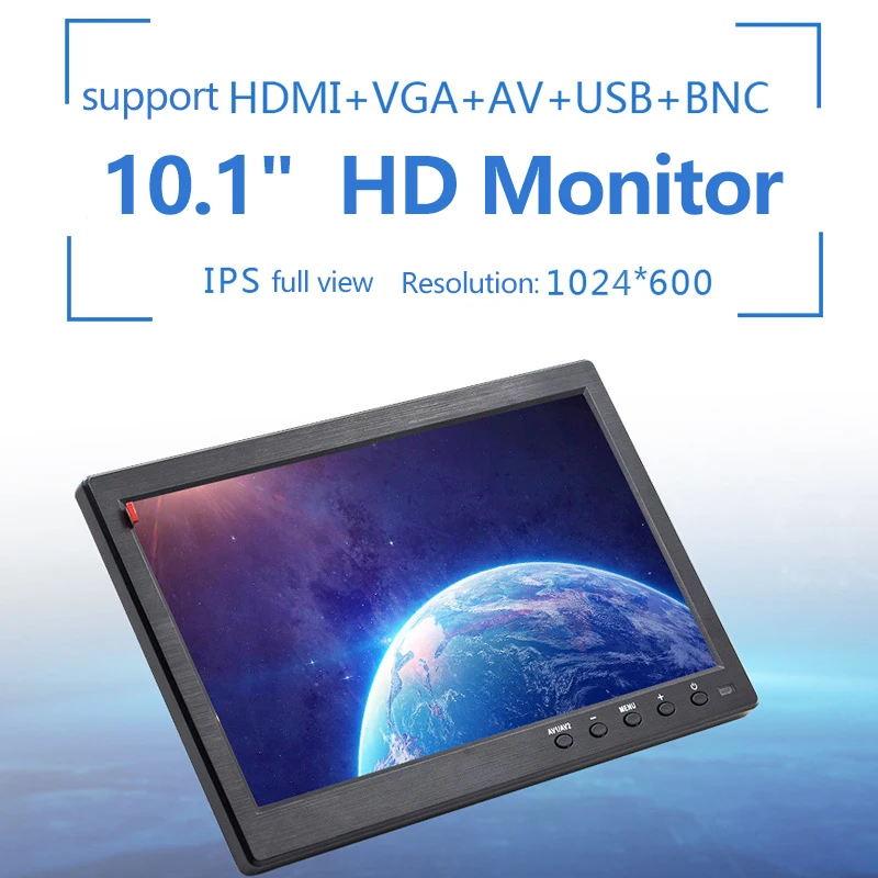 Монитор SIYA с камерой заднего вида для парковки HDMI/VGA/AV/USB/SD TV и ПК 2-канальный