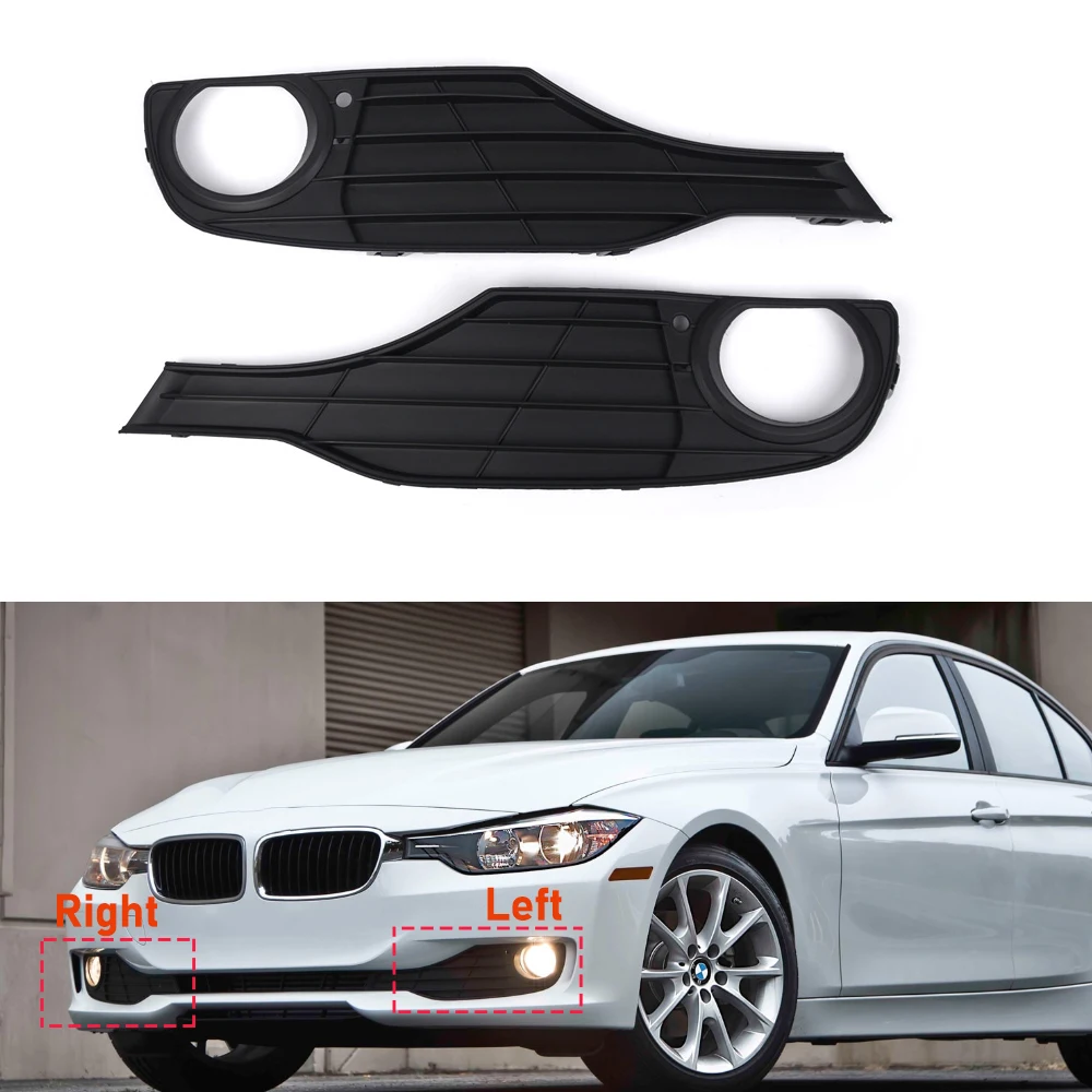 Замена решетки противотуманной фары для BMW 320i 2013 2014 2015 черная нижняя решетка