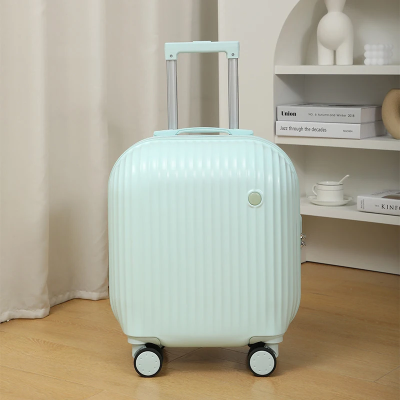 The New Luggage Female 18-Inch Small Lightweight Universal Wheel Trolley Case Silent Wheel Boarding Secret Code Box