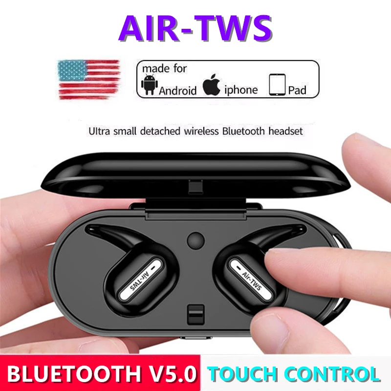 

2022 Music TWS Bluetooth Earphones Charging Box Wireless Headphone 9D Stereo Sports Waterproof Earbuds Headsets Microphone