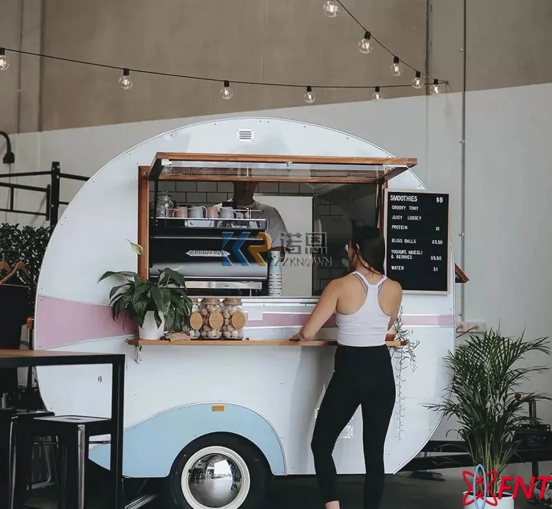 

Popular Street Outdoor Fast Food Carts Food Truck With Snack Equipment