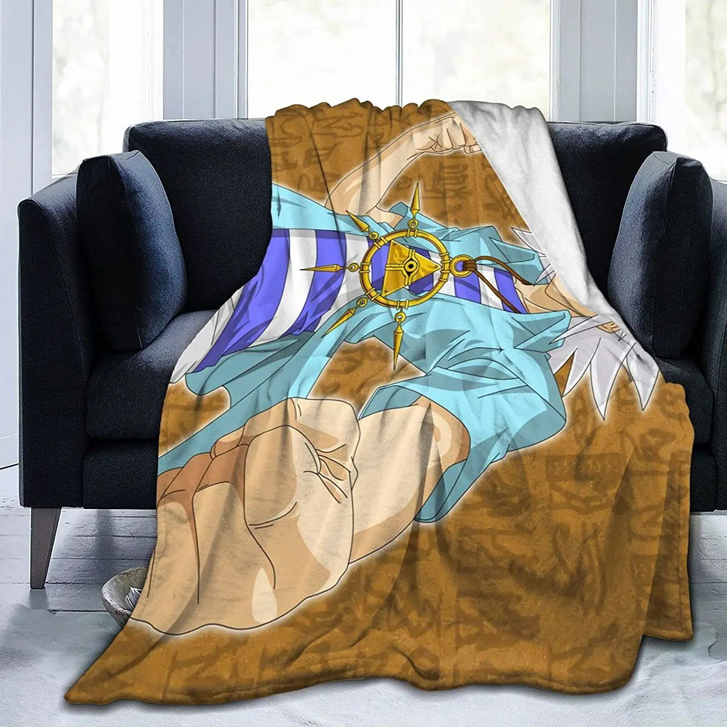 

Ryo Bakura Fluffy Soft and Comfortable Blanket, Anime Warm Embrace of Sympathy