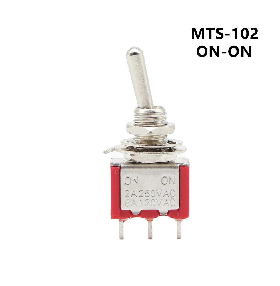 

Водонепроницаемый пластиковый тумблер MTS-102 красный 6 мм 3/6/9/12PIN 2/3 положения