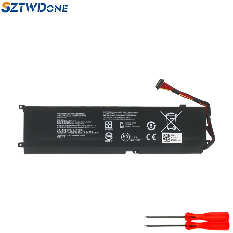Аккумулятор SZTWDONE для Razer Blade 15 RC30-0270 стандартной версии 2018 RZ09-0270 RZ09-02705E75 RZ09-03006 в 65