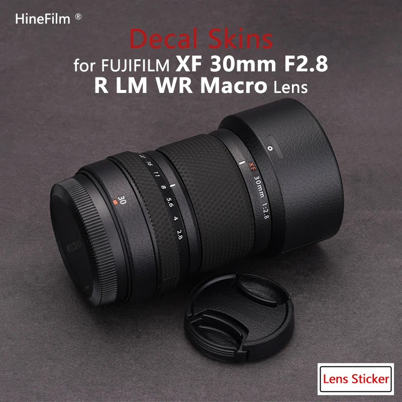 

Lens Sticker for Fuji XF30 F2.8 Lens Premium Decal Skin for Fujifilm XF30mm F2.8 R LM WR Macro Lens Protector Wrap Cover Film