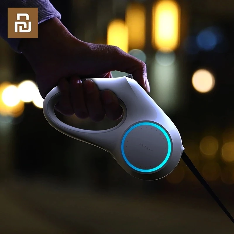 

Youpin Go Shine max Pet Leash Dog Traction Rope Flexible Ring Shape 3m/4.5m with Rechargeable LED Light Auto-Scaling Rope