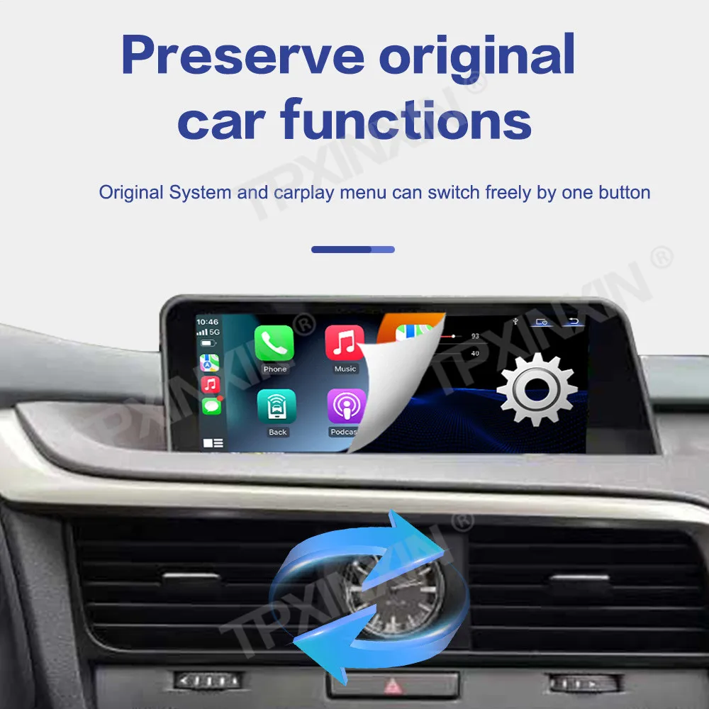 Беспроводное CarPlay Android Auto HiCar для Lexus RX 2016 2017 2018 обновленное Оригинальное