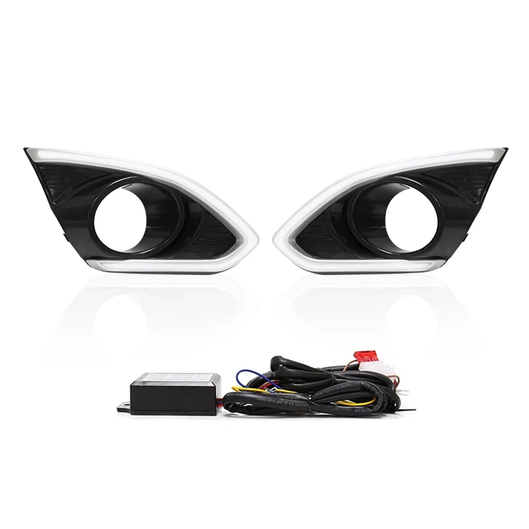 

Car Daytime Running Lights Fog Lights Front Bumper Dual Turn Signal Lights for Chevrolet Spark 2013-2015