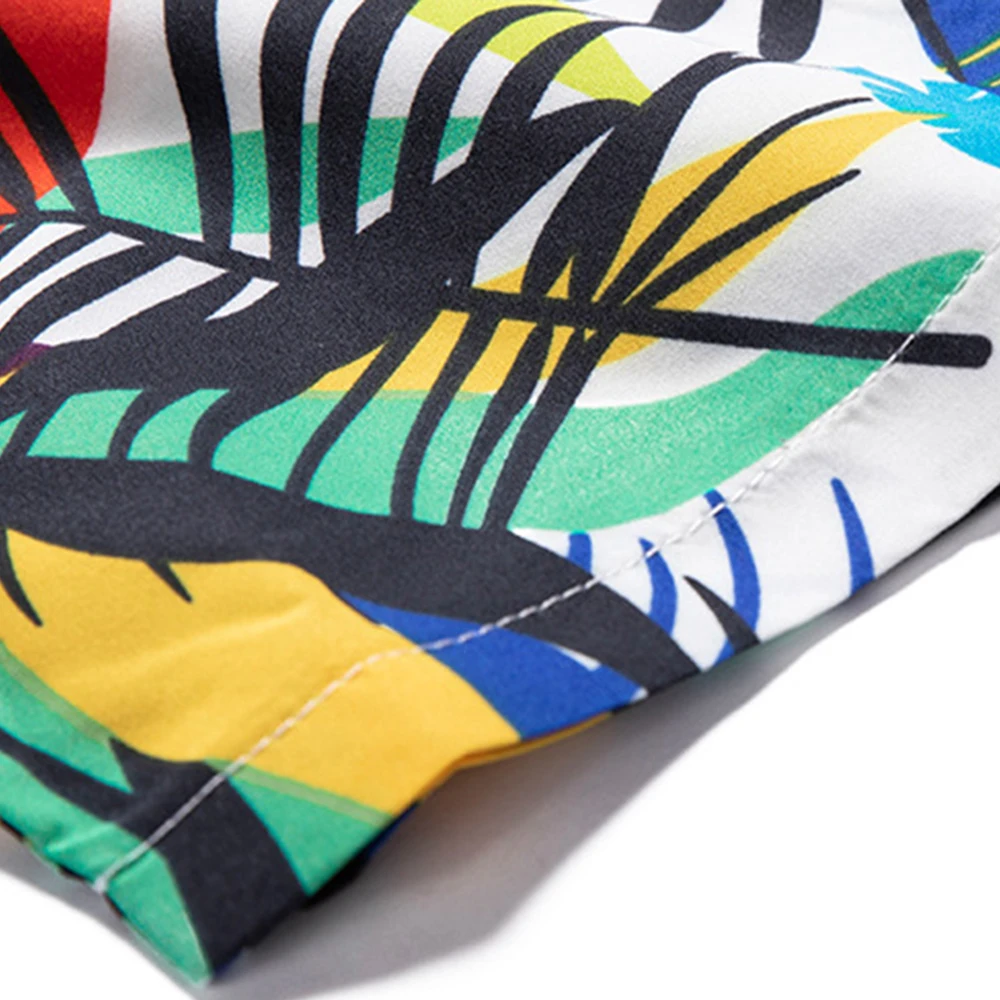 Men's Coconut Tree Print Casual Short-sleeved Shorts Suit Beach Vacation Hawaii Lapel Handsome Floral Shirt Two-piece Set Summer