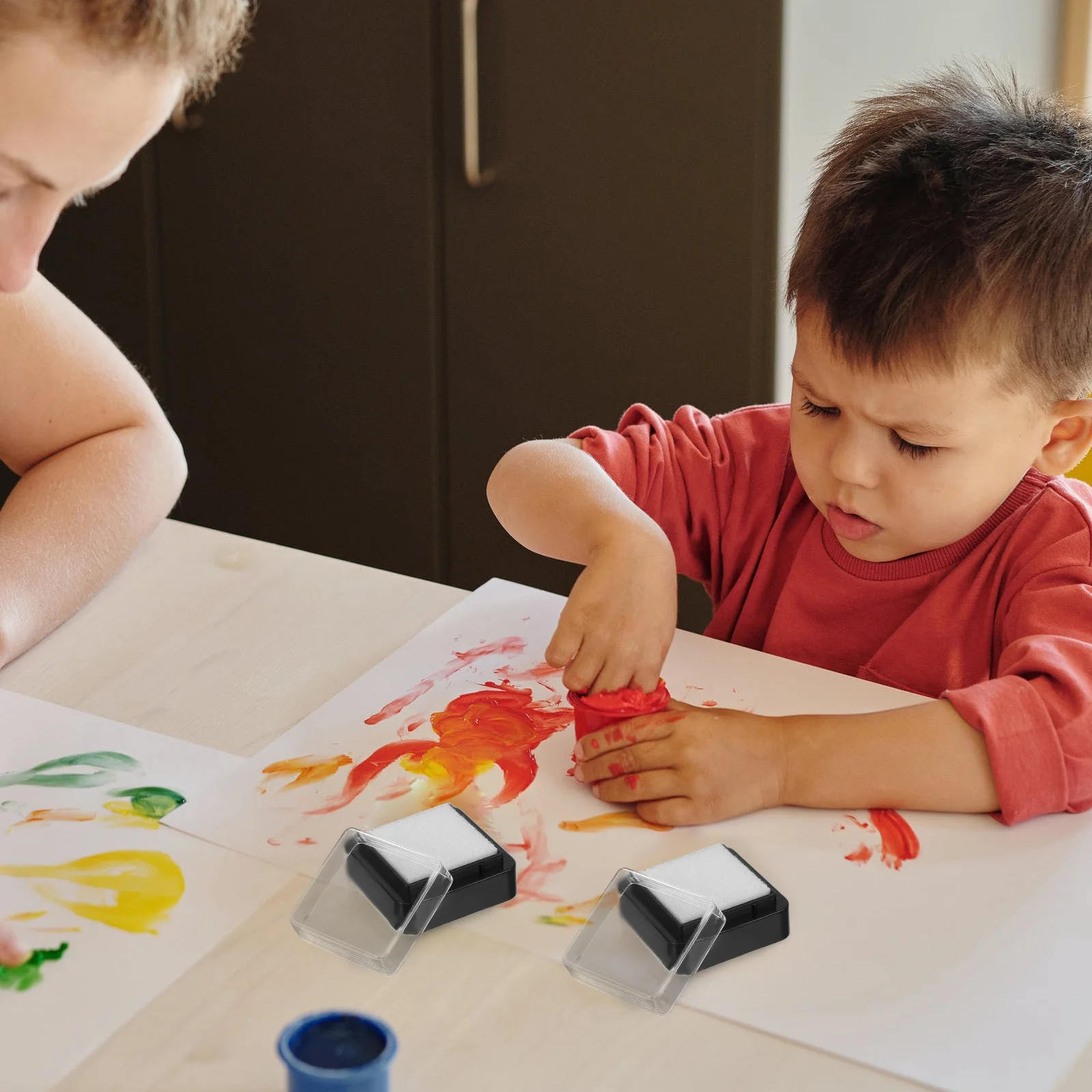 

Blank Ink Pad No Color DIY Inkpad Painting Pads Stamp Finger Multi-purpose Kindergarten