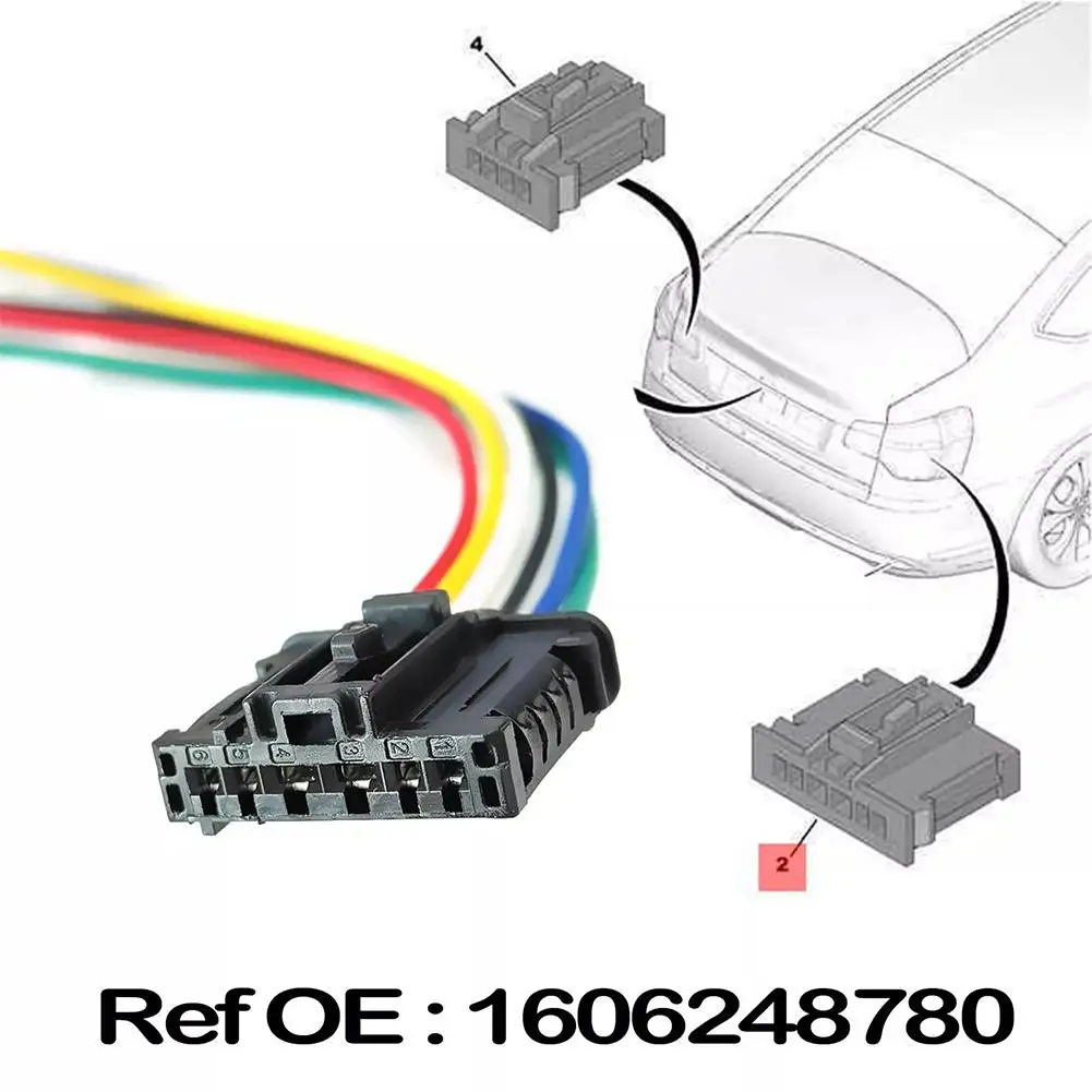 6-контактный разъем для Citroen BERLINGO C-ELYSEE C2 C3 C4 C5 Jumpy Xsara Picasso заднего фонаря косички