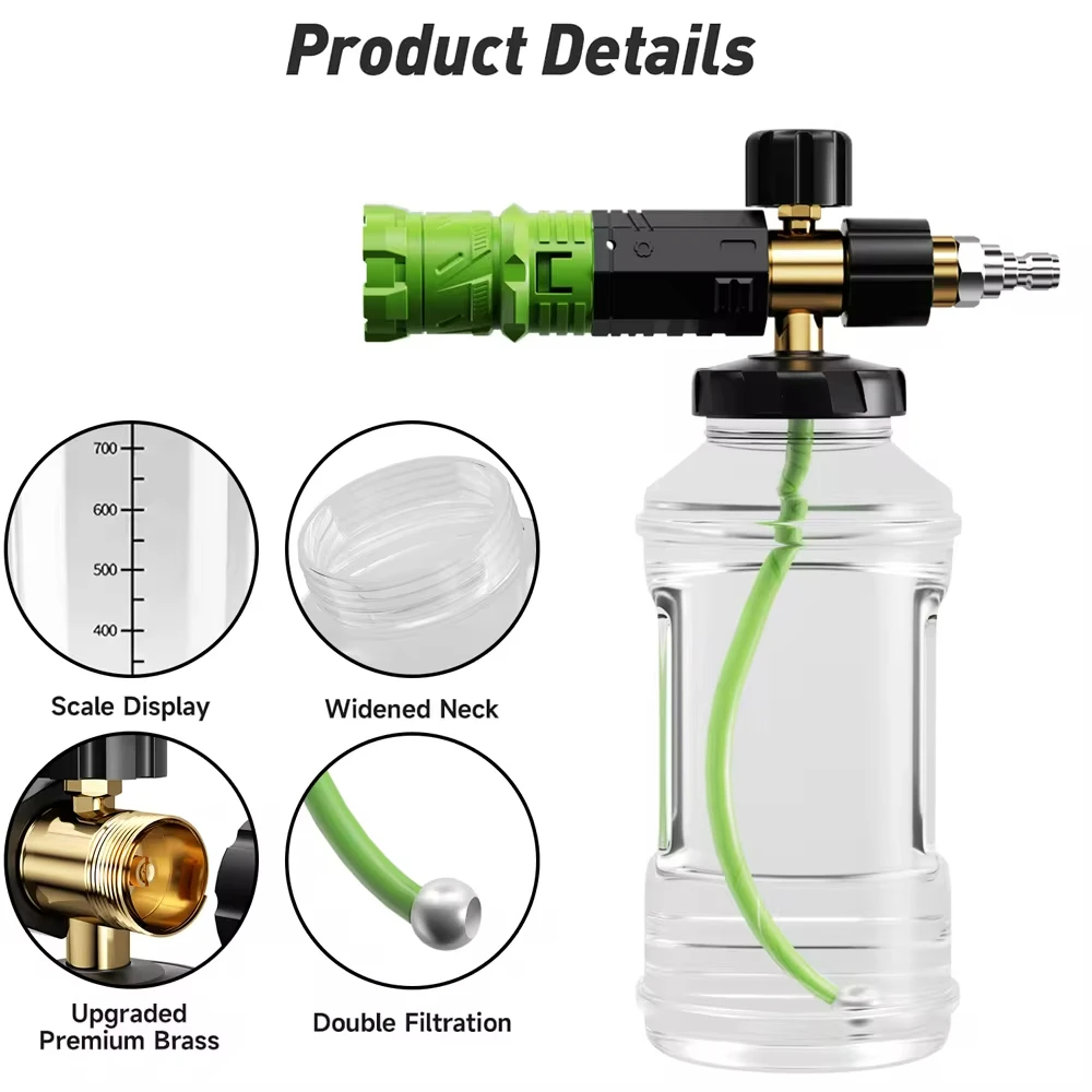 Пенная насадка пенораспылитель для шлангов моек высокого давления Karcher Bosch Parkside