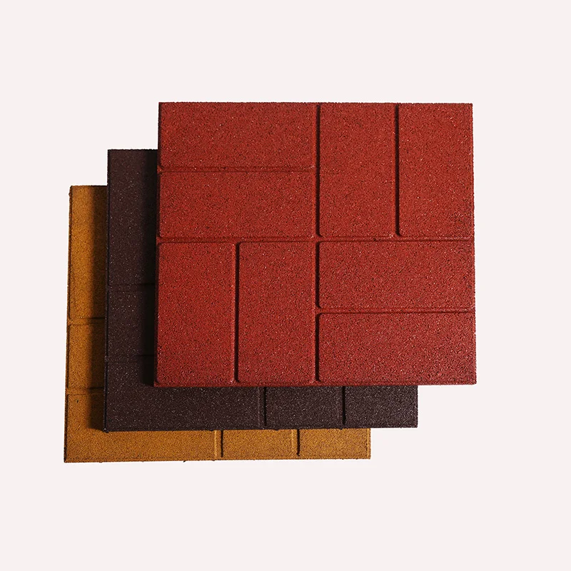 

Garden Wholesale Colored Courtyard Rubber Floor Tile for Singapore