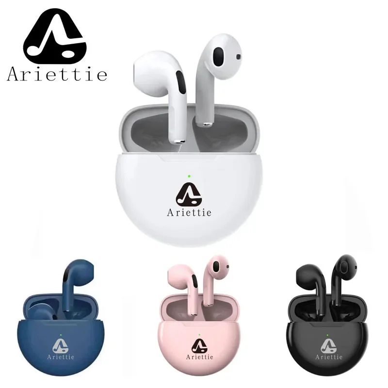 Ariettie Brand Pro 6 наушники TWS 9D HIFI Bluetooth-гарнитура музыкальные для IPhone IOS Android