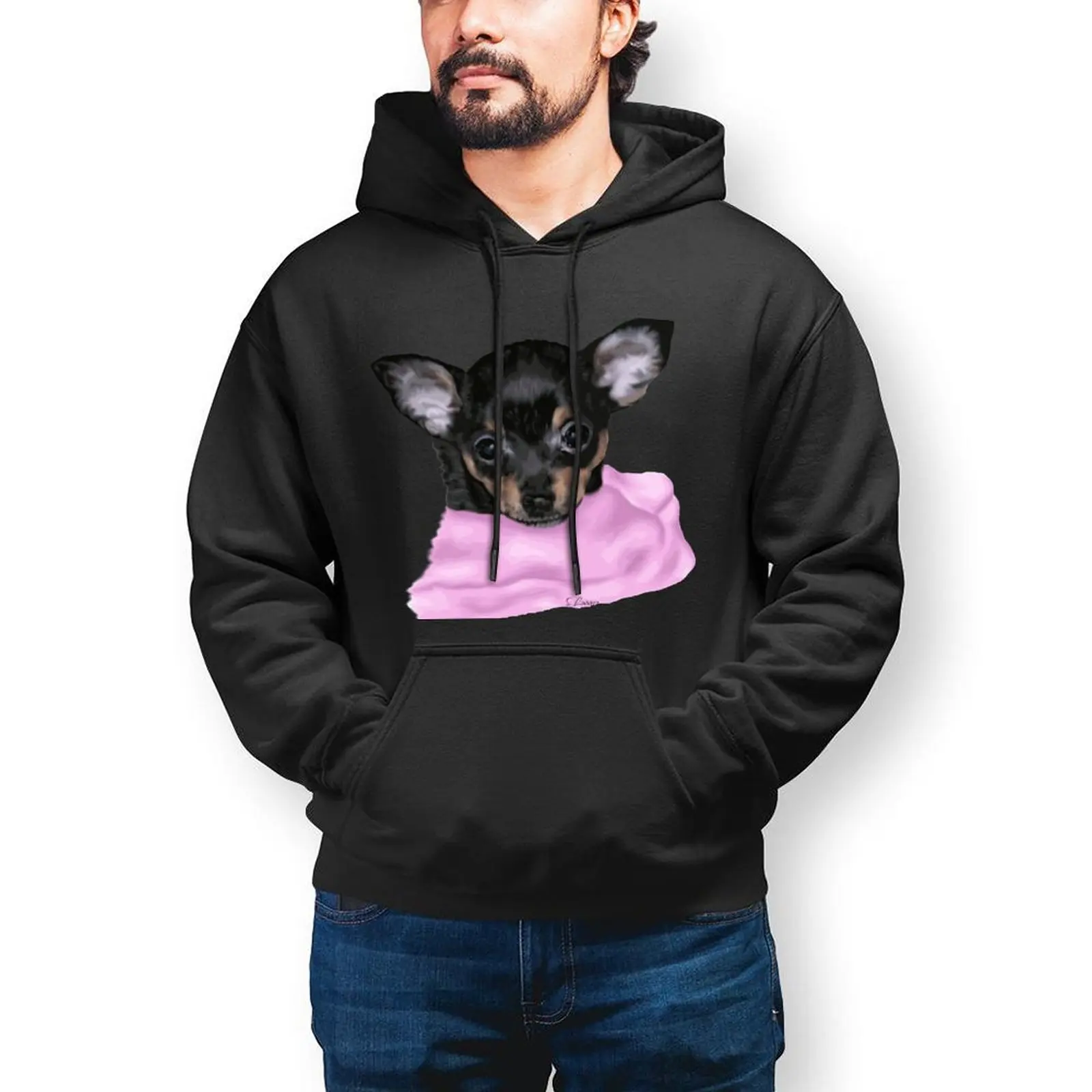 

Повседневные толстовки Чихуахуа для пар, милый портрет щенка чихуахуа, пуловер в стиле Харадзюку, толстовка, весенний уличный стиль, свитшоты, одежда