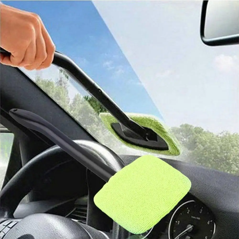 

Microfiber car window cleaner long handle car wash car brush window windshield wiper cleaner car cleaning tool AD013