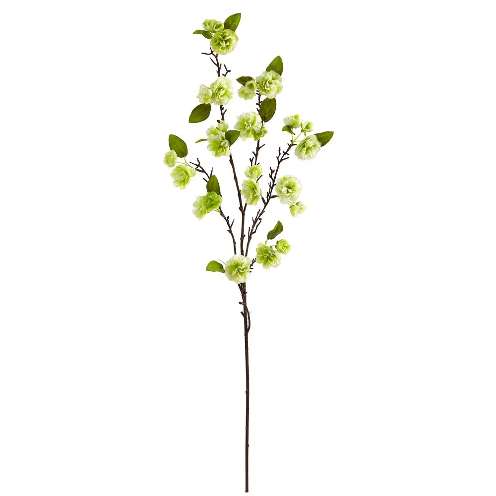 

41" Cherry Blossom Artificial Flower (Set of 3), Green