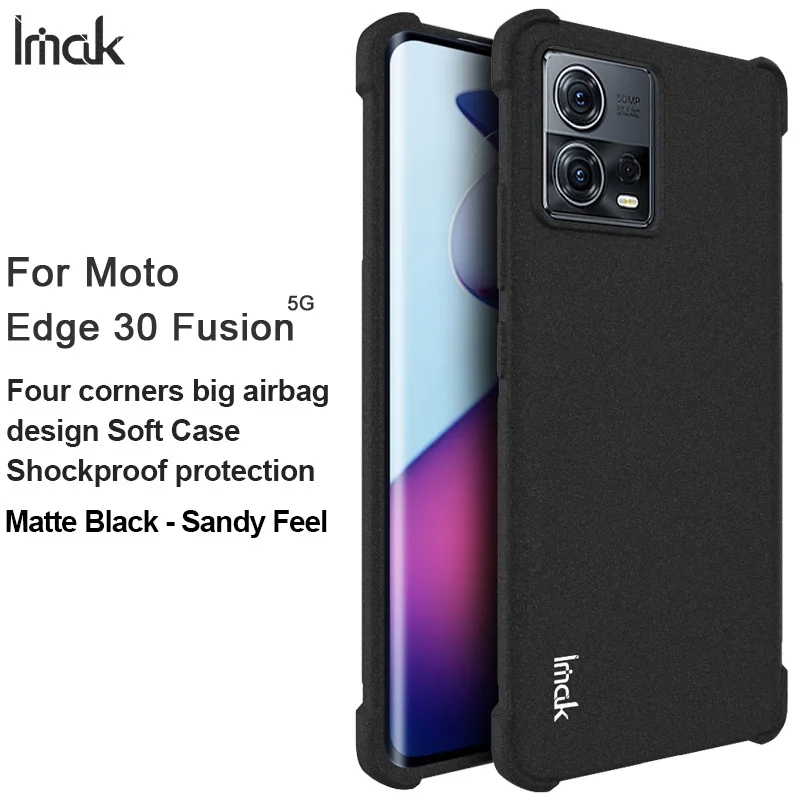 

for Motorola Edge 30 Fusion Case IMAK Shockproof Conners Airbags Soft Back Cover for Motorola Moto S30 Pro